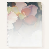 Verlassen Aquarellfarben-Rose Rosa Skript Notizblock (Vorderseite)