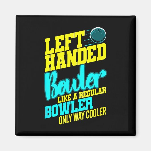 Verlassen Bowler Bowl Byll Spaß Bowling Striker Magnet (Vorne)