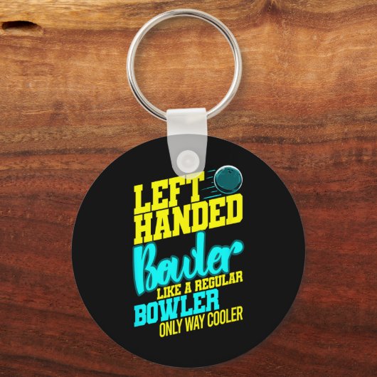 Verlassen Bowler Bowl Byll Spaß Bowling Striker Schlüsselanhänger (Vorderseite)