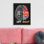 Verlassen Brain Right Brain Pi Leinwanddruck (Insitu (Wohnzimmer))