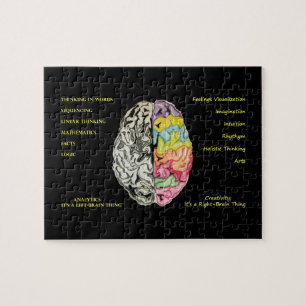 Verlassen Brain Right Brain Puzzle