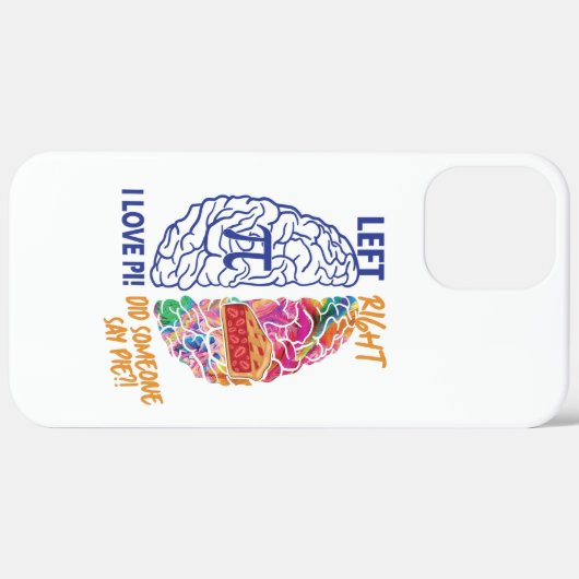 Verlassen Brain Right Brained Funny Pi Case-Mate iPhone Hülle (Hinten (horizontal))