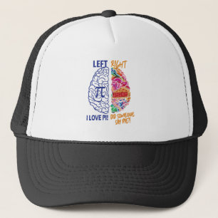 Verlassen Brain Right Brained Funny Pi Truckerkappe