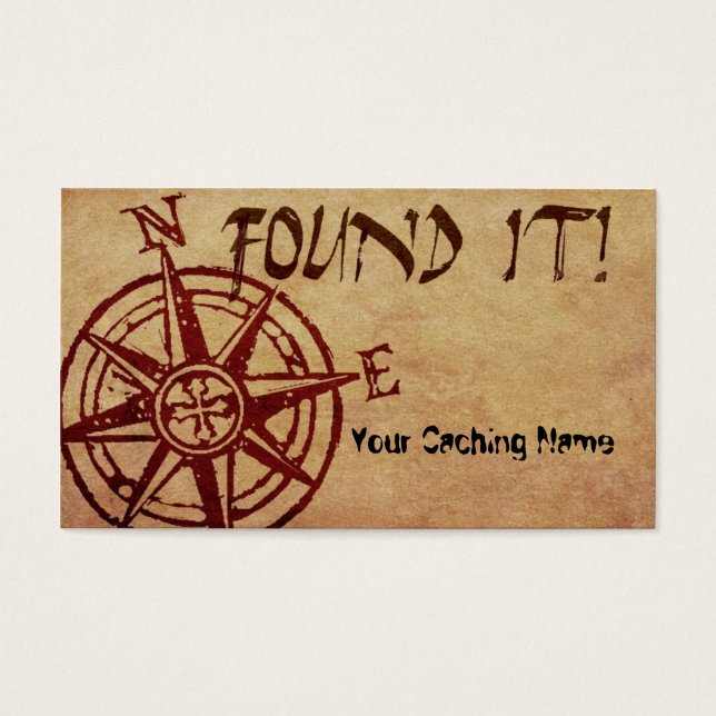 Verlassen Cache-Karte gefunden! (Vorderseite)