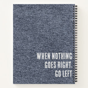Verlassen Clever Masculin Notebook Notizblock