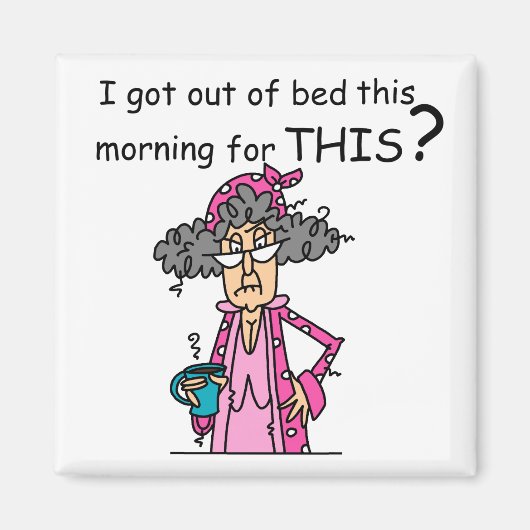 Verlassen einen Bett-Spaß Magnet (Vorne)