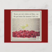 Verlassen Feiertagspostkarte (Vorderseite)