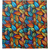 Verlassen Glass Fall nahtloses Muster Duschvorhang (Vorderseite)