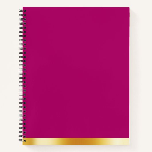 Verlassen Gold Spiral Custom Notebook für Teens Notizblock (Vorderseite)