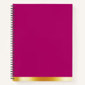 Verlassen Gold Spiral Custom Notebook für Teens Notizblock (Vorderseite)