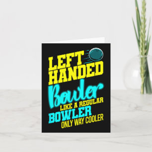 Verlassen Handbowler Bowl Ball Spaß Bowling Strike Karte
