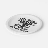 Verlassen Handdarter Pappteller (Schrägansicht)