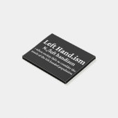 Verlassen Hander Post-it Klebezettel (angewinkelt)