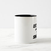 Verlassen Hander Zweifarbige Tasse (Mittel)