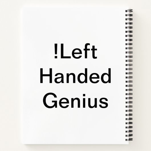 ! Verlassen handhabtes Genie Notizblock (Rückseite)