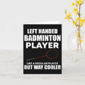 Verlassen Handheld Badminton Player Funny Sprichwo Karte (Gelbe Blume)
