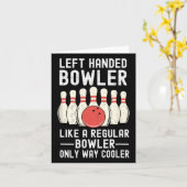 Verlassen Handheld Bowler Funny Bowling Player Karte (Gelbe Blume)