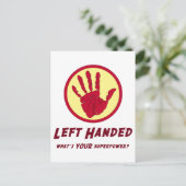 Verlassen Handheld-Super-Power Postkarte (Stehend Vorderseite)