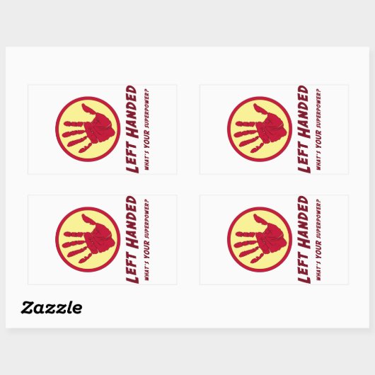 Verlassen Handheld-Super-Power Rechteckiger Aufkleber (Blatt)