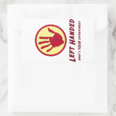 Verlassen Handheld-Super-Power Rechteckiger Aufkleber (Tasche)