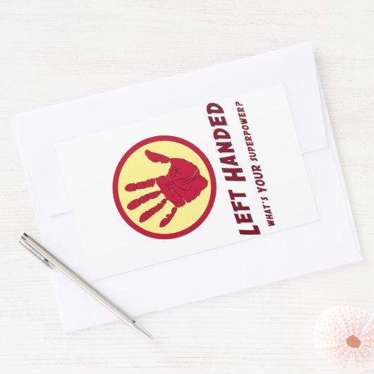 Verlassen Handheld-Super-Power Rechteckiger Aufkleber (Umschlag)