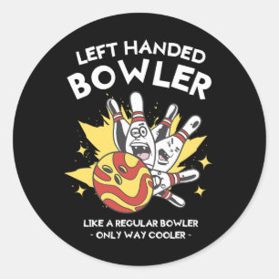 Verlassen Handläufer wie ein regelmäßiger Bowler Runder Aufkleber