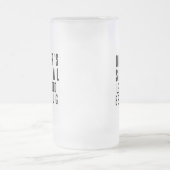 Verlassen handwerkliches Geschenk Funny Mattglas Bierglas (Mittel)