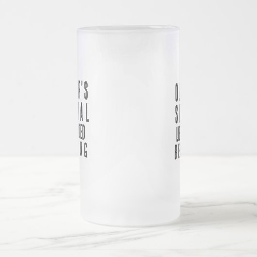 Verlassen handwerkliches Geschenk Funny Mattglas Bierglas (Mittel)