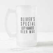 Verlassen handwerkliches Geschenk Funny Mattglas Bierglas (Links)