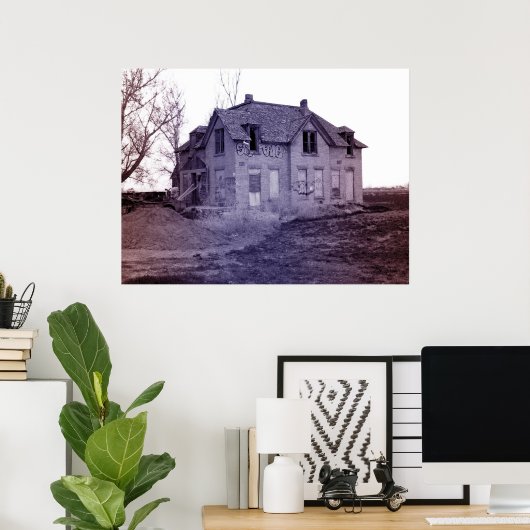 Verlassen hinter poster (Heimbüro)