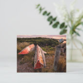 Verlassen hinter postkarte (Stehend Vorderseite)
