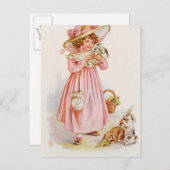 Verlassen in Charge, 1920 Postkarte (Vorne/Hinten)