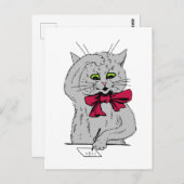 Verlassen Mathematikkatze Postkarte (Vorne/Hinten)