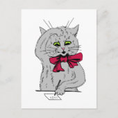 Verlassen Mathematikkatze Postkarte (Vorderseite)