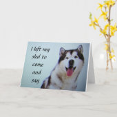 "VERLASSEN, MEIN GESAGT ZU SAGEN" GLÜCKLICH GEBURT KARTE (Gelbe Blume)