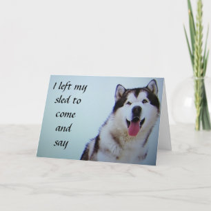 "VERLASSEN, MEIN GESAGT ZU SAGEN" GLÜCKLICH GEBURT KARTE