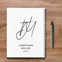 Verlassen Minimalistisches Monogramm weiß