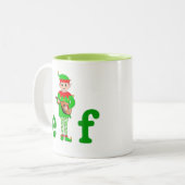 Verlassen musikalischer Elf Zweifarbige Tasse (Vorderseite Links)