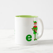 Verlassen musikalischer Elf Zweifarbige Tasse (VorderseiteRechts)