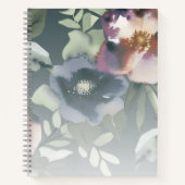 Verlassen Name für Monogramm-Skriptname Wasserfarb Notizblock (Vorderseite)