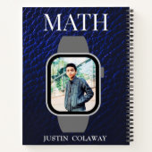 Verlassen Navy Blue School Planer Boys Foto Notizblock (Rückseite)