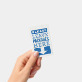 Verlassen Paket Ausweis (Handheld)