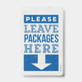 Verlassen Paket Ausweis (Rückseite)