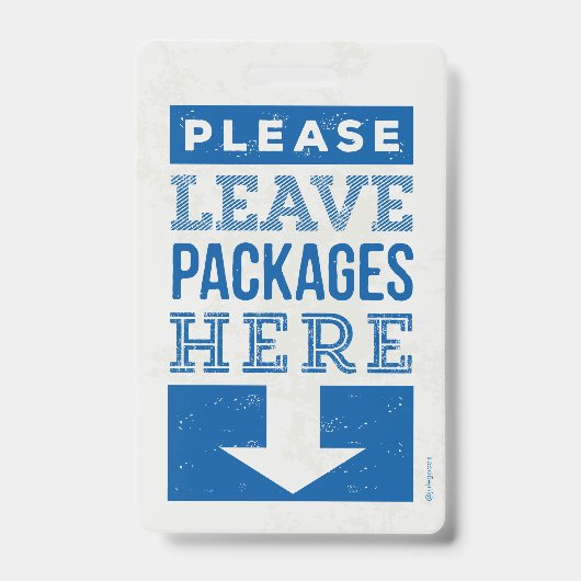 Verlassen Paket Ausweis (Vorderseite)