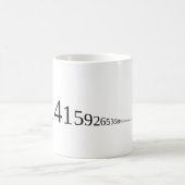 Verlassen Pi - 3.14... Kaffeetasse (Mittel)