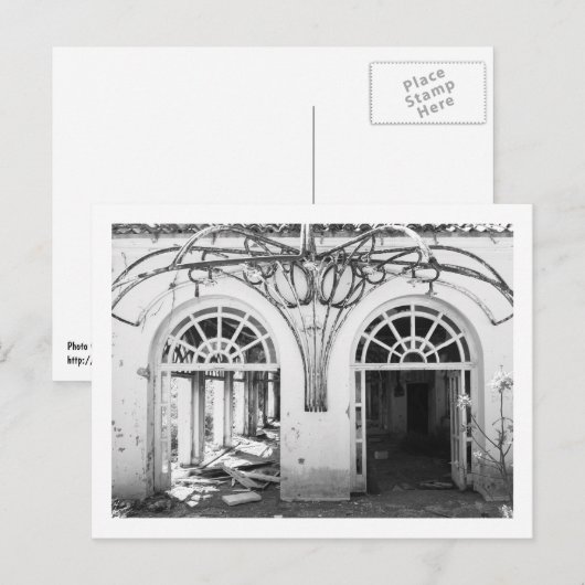 verlassen postkarte (Vorne/Hinten)