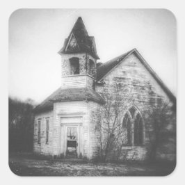 verlassen quadratischer aufkleber