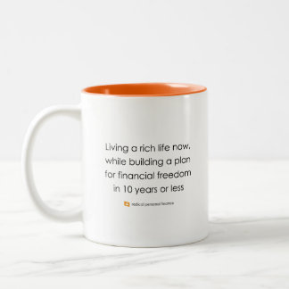 Verlassen Radical Slogan-Tasse Zweifarbige Tasse