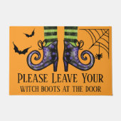 Verlassen Sie bitte Ihre Hexe-Stiefel an der Tür Fußmatte (Vorderseite)