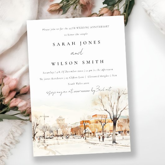 Verlassen Sie die Hochzeit von Nord-Dakota-Stadt Einladung